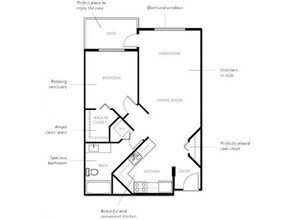 1 Bedroom 101 floor plan